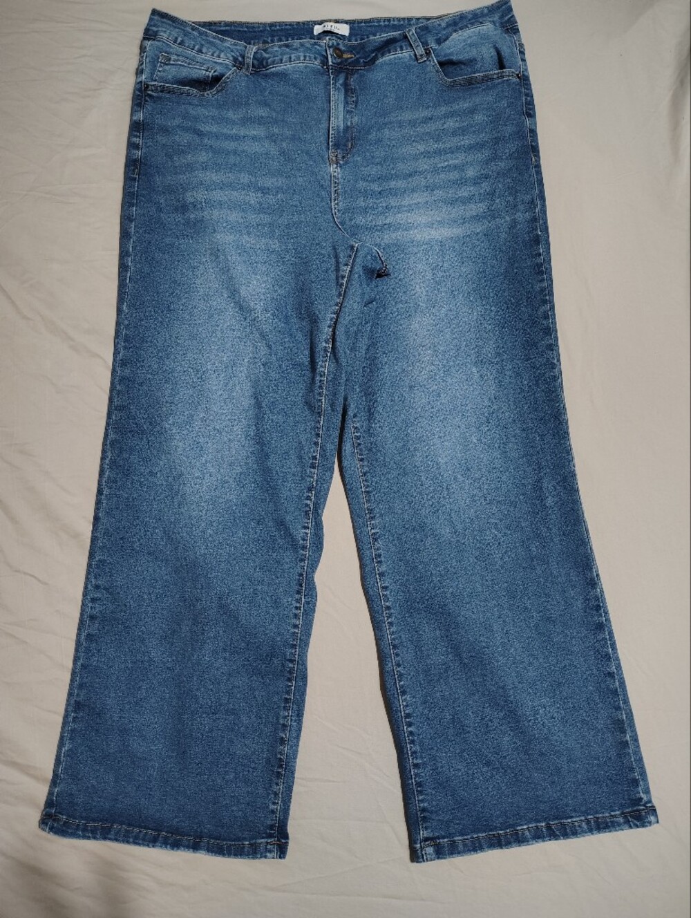 Wide Leg Medium Wash Bleu Brand Women's Jeans Size 22